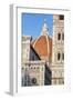 Duomo Santa Maria Del Fiore and Giotto's Campanile in Florence, Tuscany, Italy-null-Framed Photographic Print