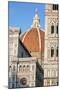 Duomo Santa Maria Del Fiore and Giotto's Campanile in Florence, Tuscany, Italy-null-Mounted Photographic Print