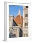 Duomo Santa Maria Del Fiore and Giotto's Campanile in Florence, Tuscany, Italy-null-Framed Photographic Print