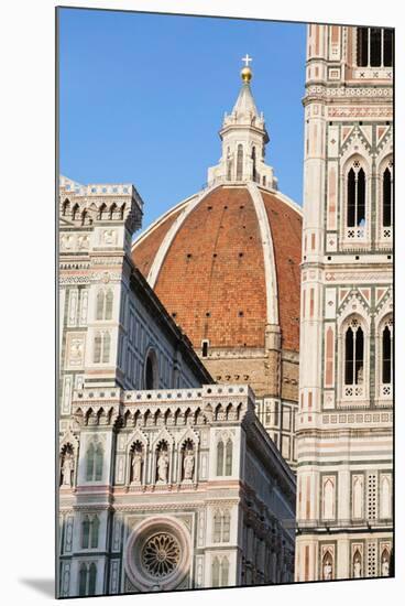 Duomo Santa Maria Del Fiore and Giotto's Campanile in Florence, Tuscany, Italy-null-Mounted Photographic Print