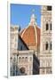 Duomo Santa Maria Del Fiore and Giotto's Campanile in Florence, Tuscany, Italy-null-Framed Photographic Print