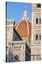 Duomo Santa Maria Del Fiore and Giotto's Campanile in Florence, Tuscany, Italy-null-Stretched Canvas