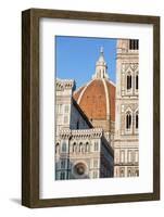 Duomo Santa Maria Del Fiore and Giotto's Campanile in Florence, Tuscany, Italy-null-Framed Photographic Print