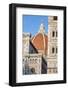 Duomo Santa Maria Del Fiore and Giotto's Campanile in Florence, Tuscany, Italy-null-Framed Photographic Print