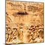 Duomo Santa Maria del Fiore, Florence. Decorations on the East Door by Ghiberti. Tuscany, Italy.-Tom Norring-Mounted Photographic Print