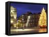 Duomo Square at Christmas, Ortygia, Siracusa, Sicily, Italy, Europe-Vincenzo Lombardo-Framed Stretched Canvas