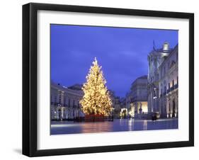 Duomo Square at Christmas, Ortygia, Siracusa, Sicily, Italy, Europe-Vincenzo Lombardo-Framed Photographic Print