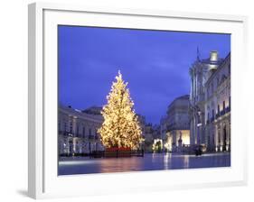 Duomo Square at Christmas, Ortygia, Siracusa, Sicily, Italy, Europe-Vincenzo Lombardo-Framed Photographic Print