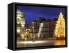 Duomo Square at Christmas, Ortygia, Siracusa, Sicily, Italy, Europe-Vincenzo Lombardo-Framed Stretched Canvas