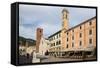 Duomo Square, Pietrasanta, Tuscany, Italy, Europe-Vincenzo Lombardo-Framed Stretched Canvas