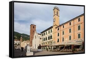 Duomo Square, Pietrasanta, Tuscany, Italy, Europe-Vincenzo Lombardo-Framed Stretched Canvas