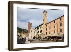 Duomo Square, Pietrasanta, Tuscany, Italy, Europe-Vincenzo Lombardo-Framed Photographic Print