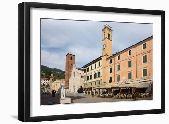 Duomo Square, Pietrasanta, Tuscany, Italy, Europe-Vincenzo Lombardo-Framed Photographic Print