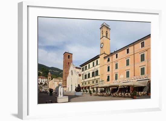 Duomo Square, Pietrasanta, Tuscany, Italy, Europe-Vincenzo Lombardo-Framed Photographic Print