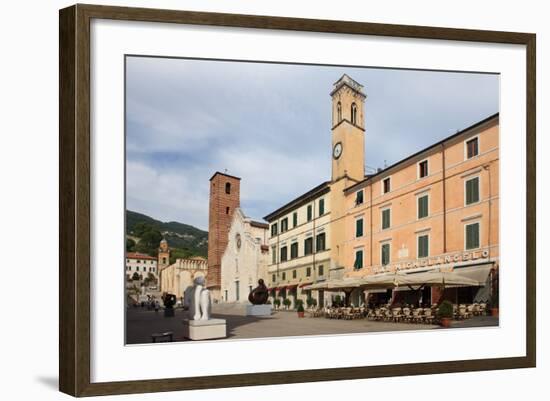 Duomo Square, Pietrasanta, Tuscany, Italy, Europe-Vincenzo Lombardo-Framed Photographic Print