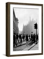 Duomo Square-Mario de Biasi-Framed Giclee Print