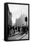 Duomo Square-Mario de Biasi-Framed Stretched Canvas