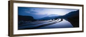 Duoyishu Rice Terraces at dawn, Yuanyang, Yunnan Province, China-Panoramic Images-Framed Photographic Print