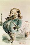Caricature of Gustave Courbet-Dupendant-Giclee Print