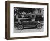 Dupont Automobile on Front of House, C.1919-30 (B/W Photo)-American Photographer-Framed Premium Giclee Print