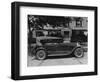 Dupont Automobile on Front of House, C.1919-30 (B/W Photo)-American Photographer-Framed Premium Giclee Print