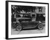 Dupont Automobile on Front of House, C.1919-30 (B/W Photo)-American Photographer-Framed Giclee Print