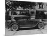 Dupont Automobile on Front of House, C.1919-30 (B/W Photo)-American Photographer-Mounted Giclee Print