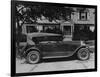 Dupont Automobile on Front of House, C.1919-30 (B/W Photo)-American Photographer-Framed Giclee Print