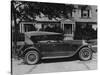 Dupont Automobile on Front of House, C.1919-30 (B/W Photo)-American Photographer-Stretched Canvas