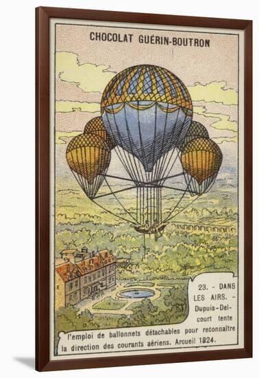 Dupuis-Delcourt Attempting to Measure the Direction of Air Currents Using Detatchable Balloons-null-Framed Giclee Print