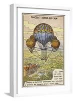 Dupuis-Delcourt Attempting to Measure the Direction of Air Currents Using Detatchable Balloons-null-Framed Giclee Print