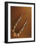 Duqaq Necklace, Composed of Elements in Macro-Granular Wrought Silver and Pacific Coral, Yemen-null-Framed Giclee Print