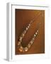 Duqaq Necklace, Composed of Elements in Macro-Granular Wrought Silver and Pacific Coral, Yemen-null-Framed Giclee Print