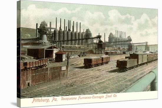 Duquesne Furnaces, Carnegie Steel, Pittsburgh, Pennsylvania-null-Stretched Canvas