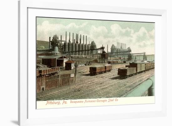 Duquesne Furnaces, Carnegie Steel, Pittsburgh, Pennsylvania-null-Framed Art Print
