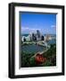 Duquesne Incline Cable Car and Ohio River, Pittsburgh, Pennsylvania, USA-Steve Vidler-Framed Premium Photographic Print