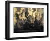 Duquesne Steel Factories at Night, Pittsburgh, Pennsylvania, c.1900-null-Framed Premium Giclee Print