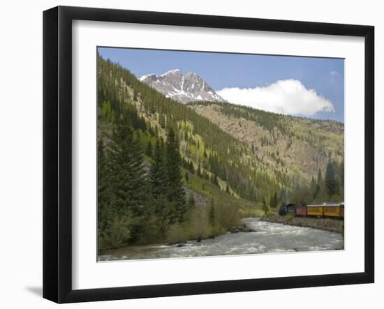 Durango and Silverton Train, Colorado, United States of America, North America-Snell Michael-Framed Photographic Print