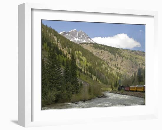 Durango and Silverton Train, Colorado, United States of America, North America-Snell Michael-Framed Photographic Print