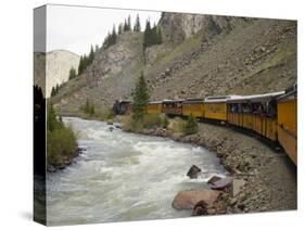 Durango and Silverton Train, Colorado, United States of America, North America-Snell Michael-Stretched Canvas