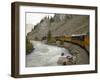 Durango and Silverton Train, Colorado, United States of America, North America-Snell Michael-Framed Premium Photographic Print