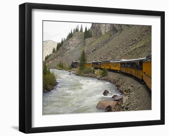 Durango and Silverton Train, Colorado, United States of America, North America-Snell Michael-Framed Photographic Print