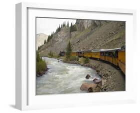 Durango and Silverton Train, Colorado, United States of America, North America-Snell Michael-Framed Photographic Print