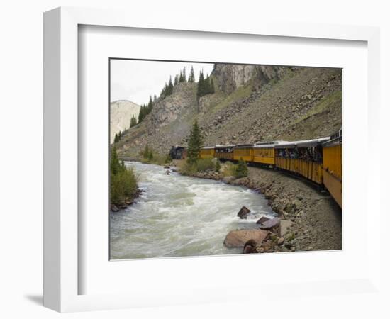 Durango and Silverton Train, Colorado, United States of America, North America-Snell Michael-Framed Photographic Print