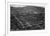 Durango, Colorado - Aerial View from Smelter Hill of Town and Airport-Lantern Press-Framed Premium Giclee Print