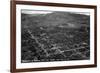 Durango, Colorado - Aerial View from Smelter Hill of Town and Airport-Lantern Press-Framed Premium Giclee Print