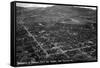 Durango, Colorado - Aerial View from Smelter Hill of Town and Airport-Lantern Press-Framed Stretched Canvas