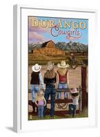 Durango, Colorado - Cowgirls-Lantern Press-Framed Art Print