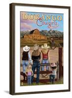 Durango, Colorado - Cowgirls-Lantern Press-Framed Art Print