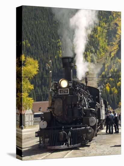 Durango & Silverton Narrow Gauge Railroad, Silverton Station, Colorado, USA-Cindy Miller Hopkins-Stretched Canvas